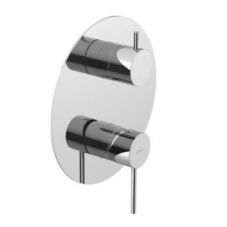 ULTRAMIX podomítková sprchová baterie, 2 výstupy, otočný přepínač, chrom UT043