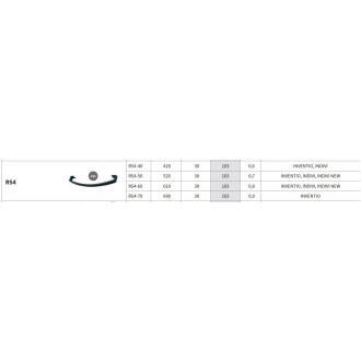 doplněk RS4 k radiátorům INDIVI, INVENTINO,  610 mm, C35 white silk RDORS46035