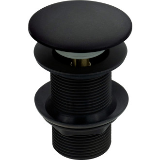 Deante výpusť click-clack pro umyvadlo bez přepadu, nero, 2 silikonová těsnění NHC_N12A