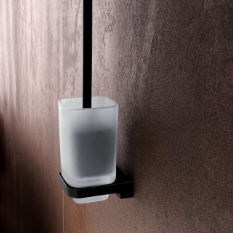 Nimco Maya černá MAC 29094CN-HR-90 Toaletní WC kartáč s hranatou rukojetí