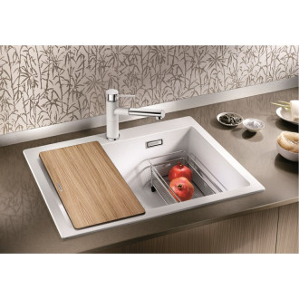 Blanco PLEON 8 dřez vestavný, bez odtokové sady bílá soft silgranit 527780