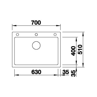 Blanco PLEON 8 dřez vestavný, bez odtokové sady bílá soft silgranit 527780