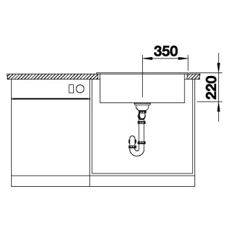 Blanco PLEON 8 dřez vestavný, bez odtokové sady bílá soft silgranit 527780