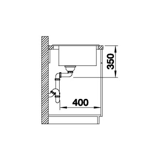 Blanco PLEON 8 dřez vestavný, bez odtokové sady bílá soft silgranit 527780