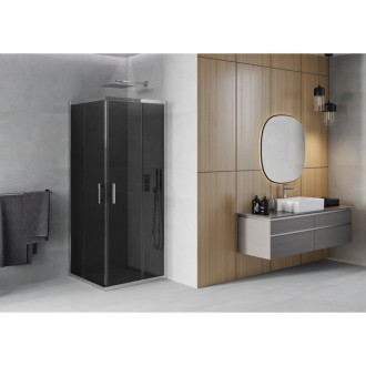 MEXEN RIO sprchový kout čtverec 90x90x190 cm 5mm chrom-kouřové 860-090-090-01-40