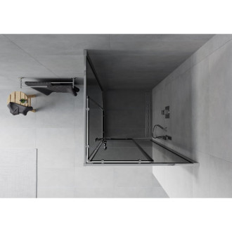 MEXEN RIO sprchový kout čtverec 90x90x190 cm 5mm chrom-kouřové 860-090-090-01-40