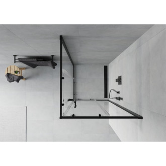 MEXEN RIO sprchový kout čtverec 90x90x190 cm 5mm černá-čiré 860-090-090-70-00