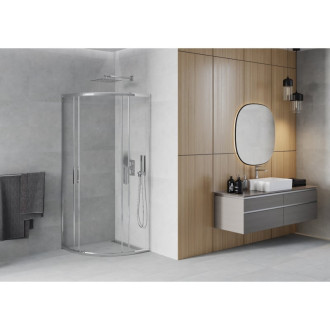 MEXEN RIO sprchový kout čtvrtkruh 70x70x190 cm 5mm chrom-čiré 863-070-070-01-00