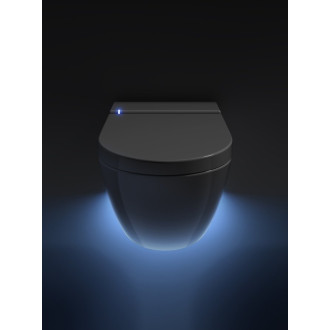 WCLEAN závěsné WC Swirlflush s integrovaným elektronickým bidetem, cenere dual-mat