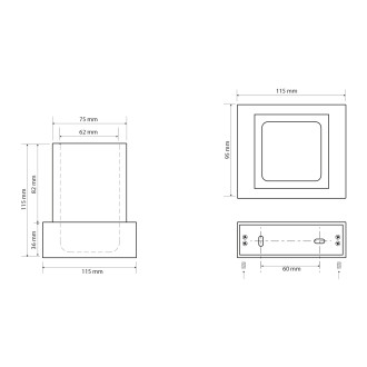 X-STEEL sklenka na postavení, bílá XS105W 59332