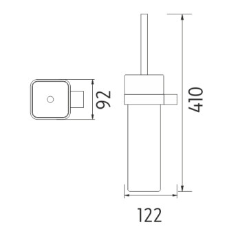 Nimco Kibo Ki 14094K-26 Toaletní WC kartáč