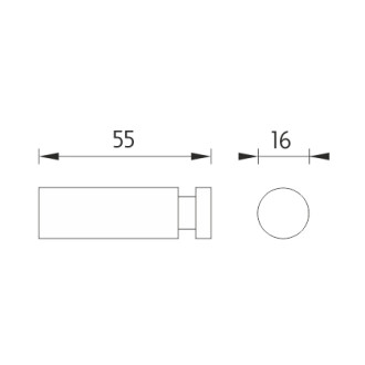 Nimco Unix nerez UNM 13054L-10 Háček dlouhý