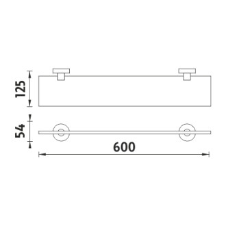 Nimco Unix nerez UNM 13091B-60-10 Police, 60 cm