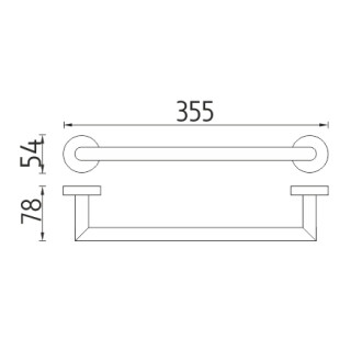 Nimco Unix UN 13035A-26 Držák na ručníky, 36 cm