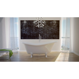 BESCO vana volně stojící OTYLIA, 1600×770 mm, bílá barva, sanitární kompozit VANMER160W