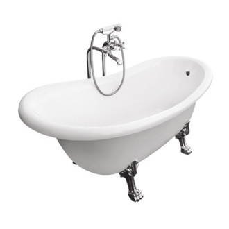 BESCO vana volně stojící OTYLIA, 1600×770 mm, bílá barva, sanitární kompozit VANMER160B
