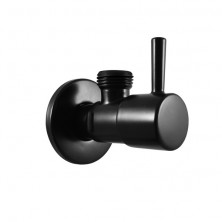 RAV SLEZÁK ventil rohový s keramickým vrškem 1/2“x1/2“ - černá matná MD0647CMAT