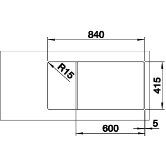 Blanco FAVUM XL 6 S Silgranit bílá soft oboustranné provedení