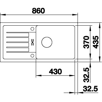 Blanco FAVUM XL 6 S Silgranit šedá vulkán oboustranné provedení