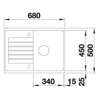 Blanco ZIA 45 S Compact Silgranit šedá vulkan oboustranné provedení