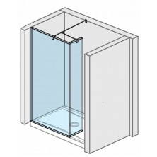 JIKA Pure skleněná stěna boční 68cm pro sprch. vaničku H2684210026681
