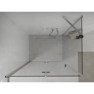 Mexen Lima skládací sprchový kout 90 x 70 cm, transparentní, chrom - 856-090-070-01-00