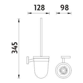 Nimco Keira KE 22094WN-26 Toaletní WC kartáč