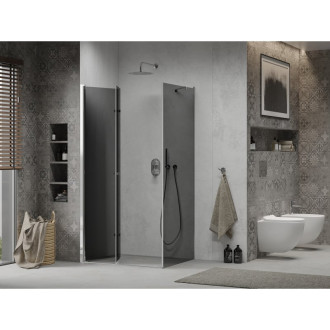 Mexen Lima skládací sprchový kout 70 x 110 cm, grafit, chrom - 856-070-110-01-40