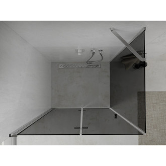 Mexen Lima skládací sprchový kout 80 x 120 cm, grafit, chrom - 856-080-120-01-40