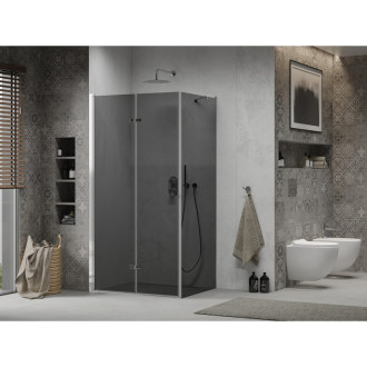 Mexen Lima skládací sprchový kout 90 x 80 cm, grafit, chrom - 856-090-080-01-40