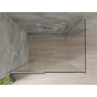 Mexen Omega výsuvný sprchový kout 130 x 90 cm, transparentní, chrom - 825-130-090-01-00