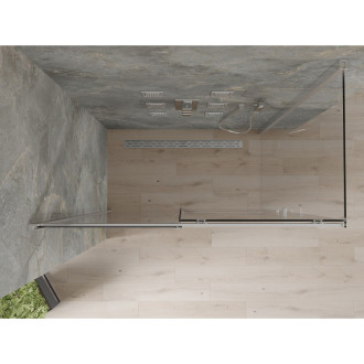 Mexen Omega výsuvná sprchová kabina 150 x 70 cm, transparentní, chrom - 825-150-070-01-00
