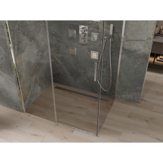 Mexen Omega výsuvná sprchová kabina 150 x 90 cm, transparentní, chrom - 825-150-090-01-00