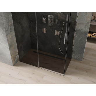 Mexen Omega výsuvný sprchový kout 130 x 70 cm, grafit, chrom - 825-130-070-01-40
