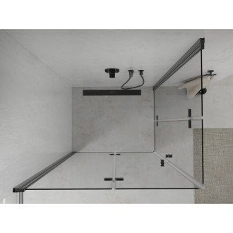 Mexen Lima Duo skládací sprchový kout 90x80 cm, transparent, černá 856-090-080-70-00-02