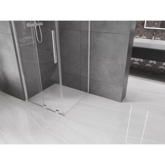 Mexen Velar výsuvná sprchová kabina 100 x 100 cm, transparentní, chrom - 871-100-100-01-01