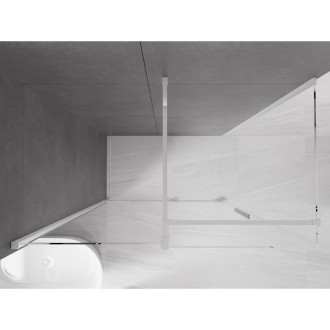 Mexen Velar výsuvná sprchová kabina 140 x 70 cm, transparentní, chrom - 871-140-070-01-01