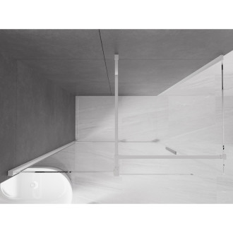 Mexen Velar výsuvná sprchová kabina 140 x 85 cm, transparentní, chrom - 871-140-085-01-01