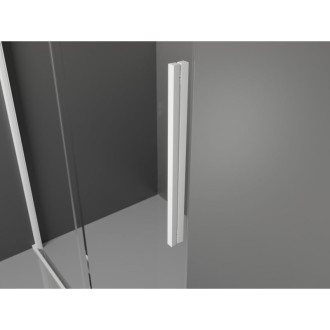 Mexen Velar výsuvná sprchová kabina 90 x 80 cm, průhledná, bílá - 871-090-080-01-20