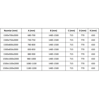 Mexen Velar vysouvací sprchový kout 150x85, transp., broušené zlato 871-150-085-01-55