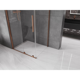 Mexen Velar vysouvací sprchový kout 120x85 cm, transparent, růžové zlato 871-120-085-01-60