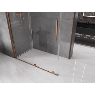 Mexen Velar vysouvací sprchový kout 160x85 cm, transparent, růžové zlato 871-160-085-01-60