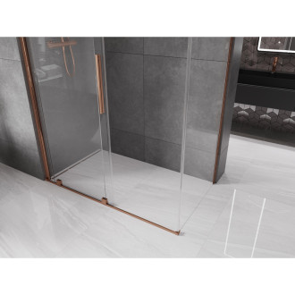 Mexen Velar vysouvací sprchový kout 160x85 cm, transparent, růžové zlato 871-160-085-01-60