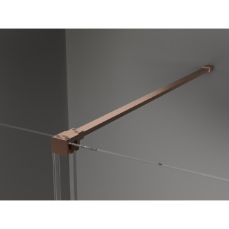 Mexen Velar sprchový kout 110x85 cm, transparent, kartáčovaná měď 871-110-085-01-65
