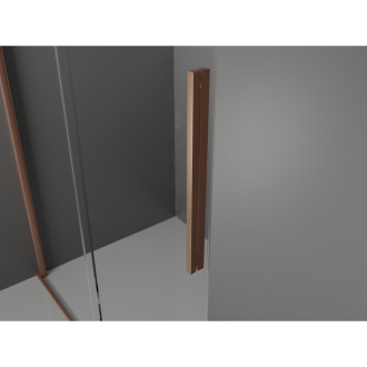 Mexen Velar sprchový kout 110x85 cm, transparent, kartáčovaná měď 871-110-085-01-65