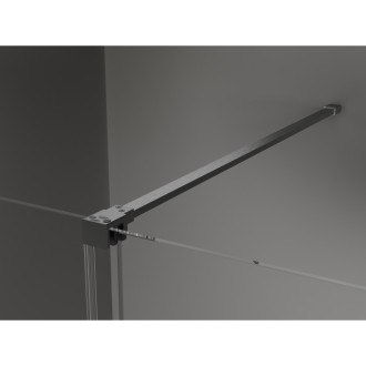 Mexen Velar sprchový kout 120x85 cm, průhledná, šedá kartáčovaná 871-120-085-01-66