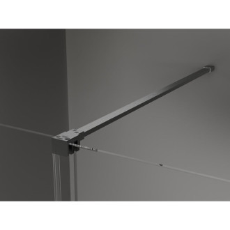 Mexen Velar sprchový kout 150x85 cm, průhledná, šedá kartáčovaná 871-150-085-01-66