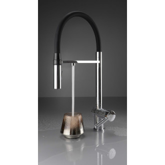 Deante Magnetic dřezová baterie s flex výtokem, sprcha a připojení filtru, chrom BRM_075M