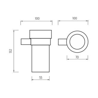 Nimco Bormo BR 11058W-26 Držák na kartáčky