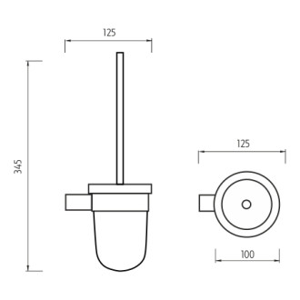 Nimco Bormo BR 11094WN-26 Toaletní WC kartáč